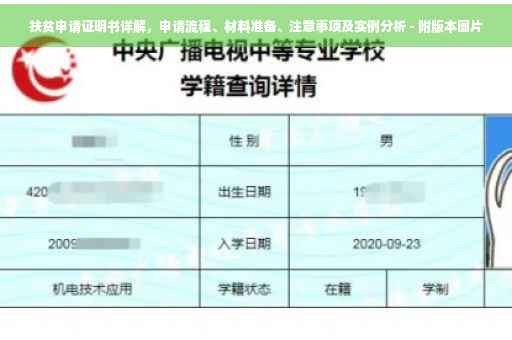 扶贫申请证明书详解，申请流程、材料准备、注意事项及实例分析 - 附版本图片