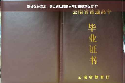 揭秘银行流水，多页背后的故事与打印需求探讨 ??