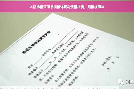 入院诊断证明书模板详解与使用指南，附模板图片