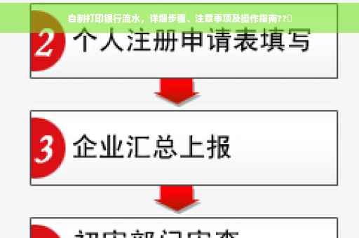 自制打印银行流水，详细步骤、注意事项及操作指南??️