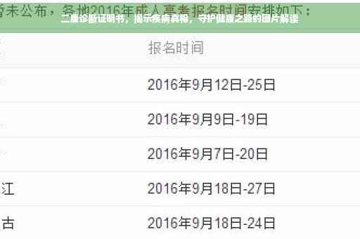 二康诊断证明书，揭示疾病真相，守护健康之路的图片解读