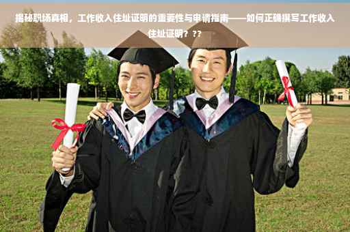 揭秘职场真相，工作收入住址证明的重要性与申请指南——如何正确撰写工作收入住址证明？??