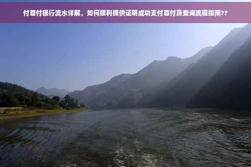 付首付银行流水详解，如何顺利提供证明成功支付首付及查询流程指南??