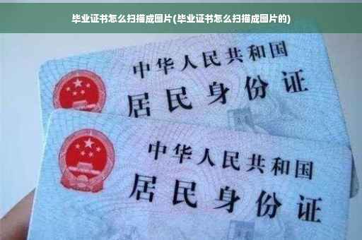 毕业证书怎么扫描成图片(毕业证书怎么扫描成图片的)