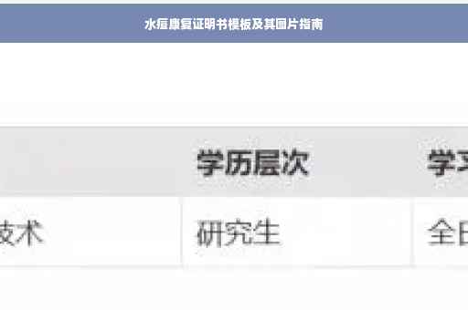 水痘康复证明书模板及其图片指南