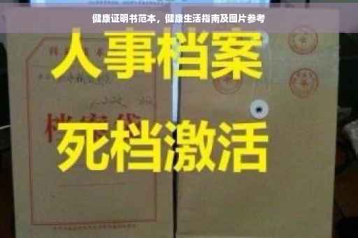 健康证明书范本，健康生活指南及图片参考