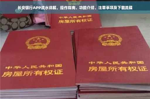 长安银行APP流水详解，操作指南、功能介绍、注意事项及下载流程