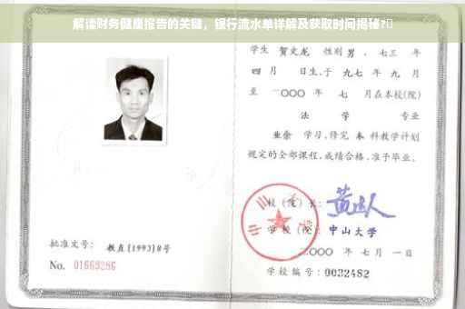 解读财务健康报告的关键，银行流水单详解及获取时间揭秘?✨