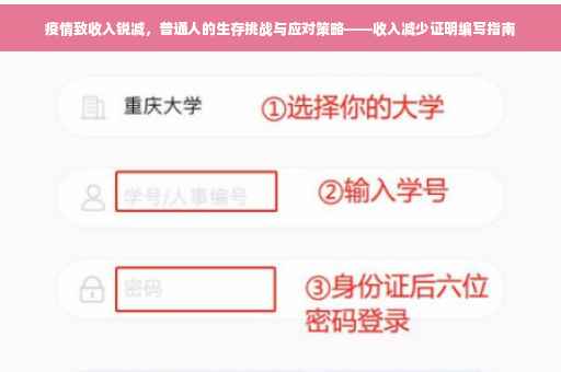 疫情致收入锐减，普通人的生存挑战与应对策略——收入减少证明编写指南