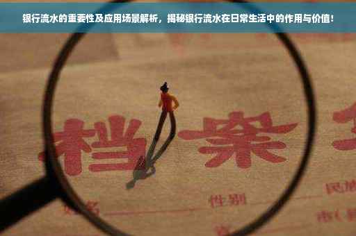 银行流水的重要性及应用场景解析，揭秘银行流水在日常生活中的作用与价值！