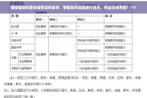 揭秘金融犯罪侦查背后的故事，警察如何追踪银行流水，挑战法律界限？???