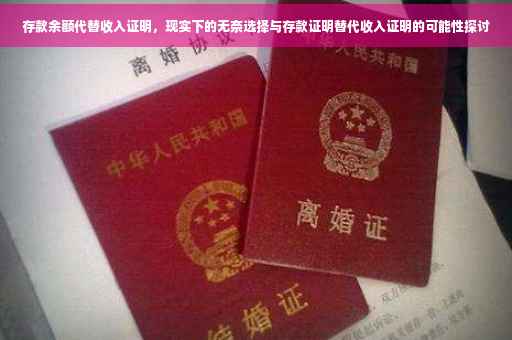 存款余额代替收入证明，现实下的无奈选择与存款证明替代收入证明的可能性探讨