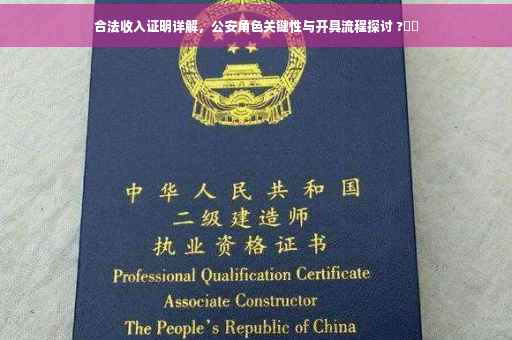合法收入证明详解，公安角色关键性与开具流程探讨 ?⚡️