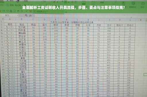 全面解析工资证明收入开具流程，步骤、要点与注意事项指南?