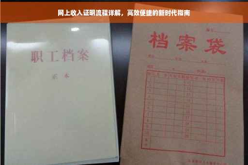 网上收入证明流程详解，高效便捷的新时代指南
