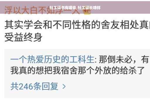 社工证书有哪些,社工证长啥样