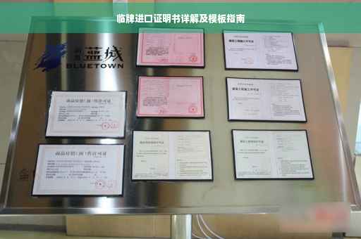 临牌进口证明书详解及模板指南