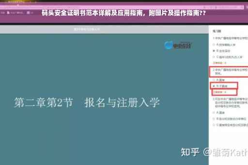码头安全证明书范本详解及应用指南，附图片及操作指南??