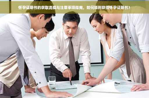 怀孕证明书的获取流程与注意事项指南，如何顺利获得怀孕证明书？