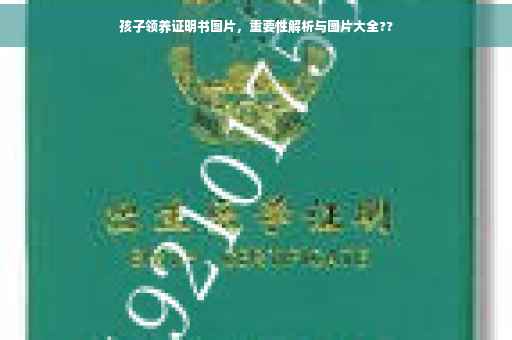 孩子领养证明书图片，重要性解析与图片大全??