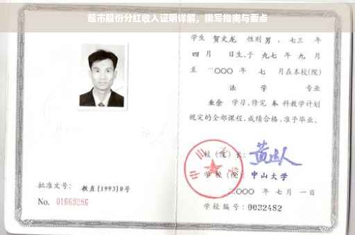 超市股份分红收入证明详解，撰写指南与要点
