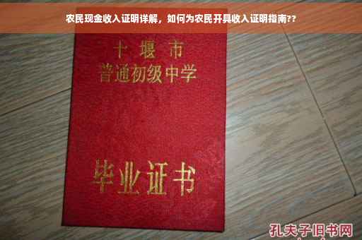 农民现金收入证明详解，如何为农民开具收入证明指南??