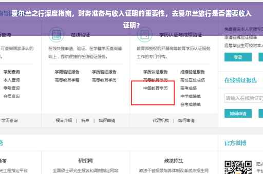 爱尔兰之行深度指南，财务准备与收入证明的重要性，去爱尔兰旅行是否需要收入证明？