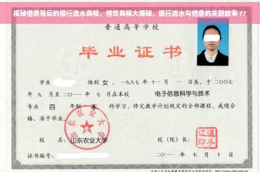 揭秘借条背后的银行流水真相，借贷真相大揭秘，银行流水与借条的关联故事 ??