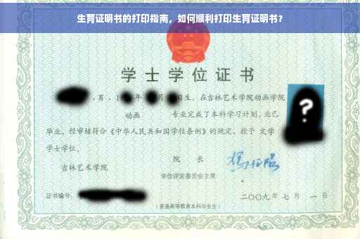 生育证明书的打印指南，如何顺利打印生育证明书？