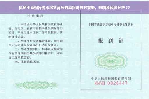 揭秘不看银行流水房贷背后的真相与应对策略，影响及风险分析 ??