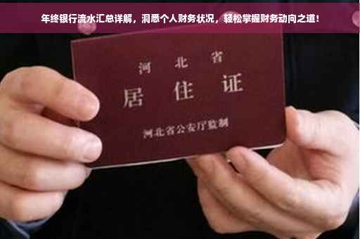 年终银行流水汇总详解，洞悉个人财务状况，轻松掌握财务动向之道！