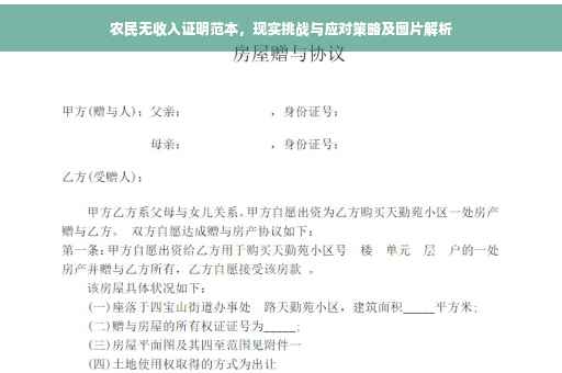农民无收入证明范本，现实挑战与应对策略及图片解析