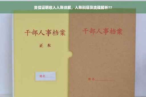 资信证明收入入账详解，入账科目及流程解析??