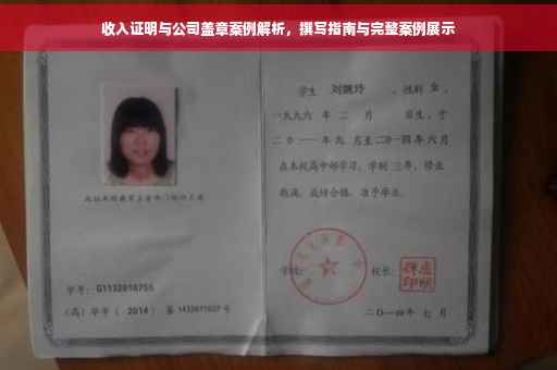 收入证明与公司盖章案例解析，撰写指南与完整案例展示