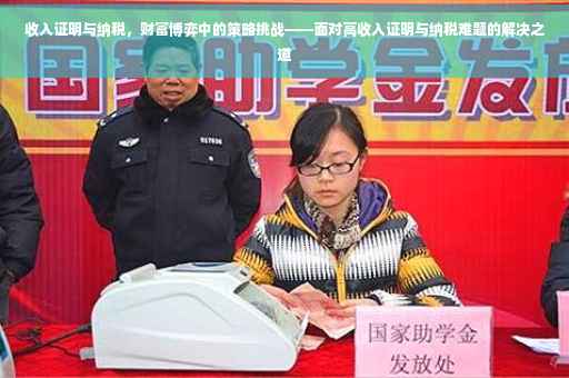 收入证明与纳税，财富博弈中的策略挑战——面对高收入证明与纳税难题的解决之道