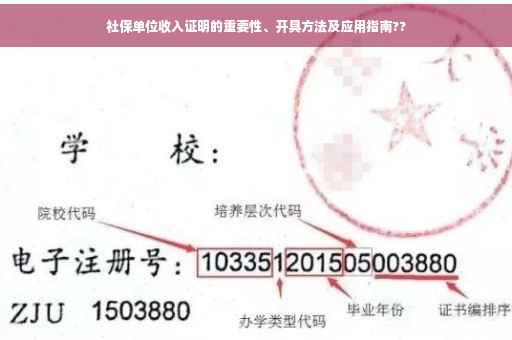 社保单位收入证明的重要性、开具方法及应用指南??