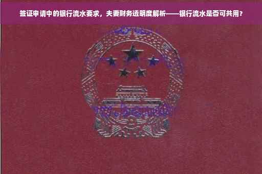 签证申请中的银行流水要求，夫妻财务透明度解析——银行流水是否可共用？