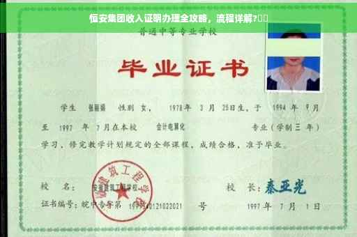 恒安集团收入证明办理全攻略，流程详解?⚡️