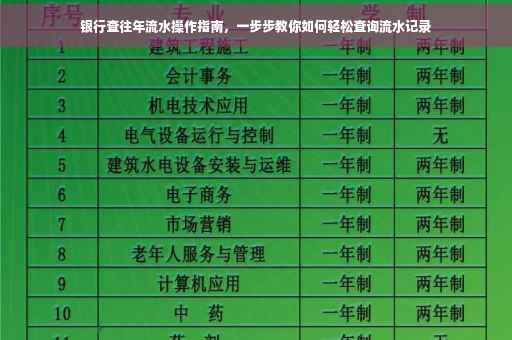 银行查往年流水操作指南，一步步教你如何轻松查询流水记录