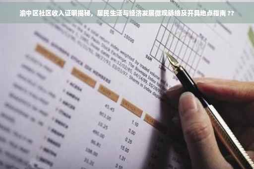 渝中区社区收入证明揭秘，居民生活与经济发展微观脉络及开具地点指南 ??