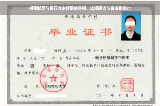 揭秘彩票与银行流水背后的真相，法规解读与查询指南??