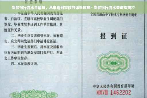 货款银行流水全解析，从申请到审核的详细攻略 - 货款银行流水查询指南??