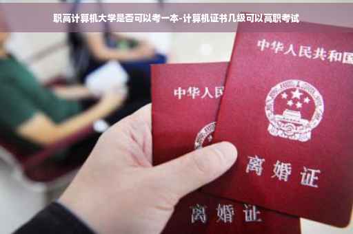 职高计算机大学是否可以考一本-计算机证书几级可以高职考试