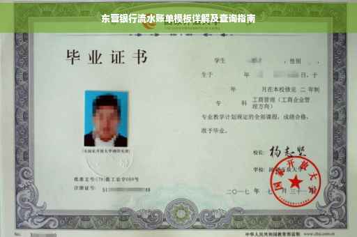东营银行流水账单模板详解及查询指南