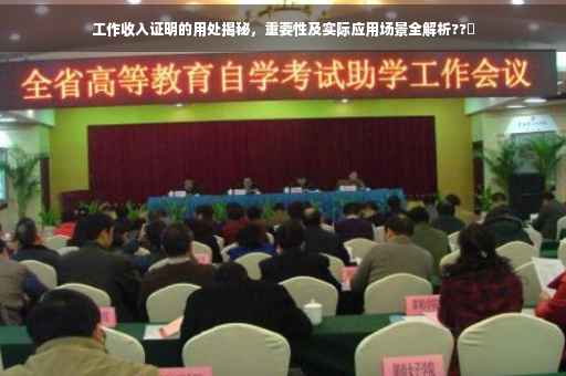 工作收入证明的用处揭秘，重要性及实际应用场景全解析??✨