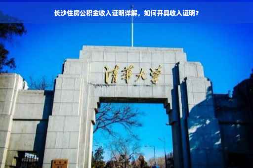 长沙住房公积金收入证明详解，如何开具收入证明？