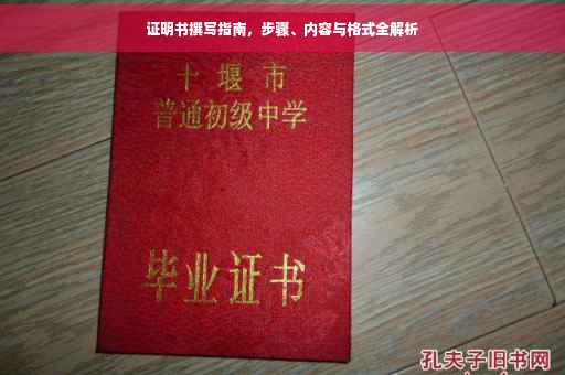 证明书撰写指南，步骤、内容与格式全解析
