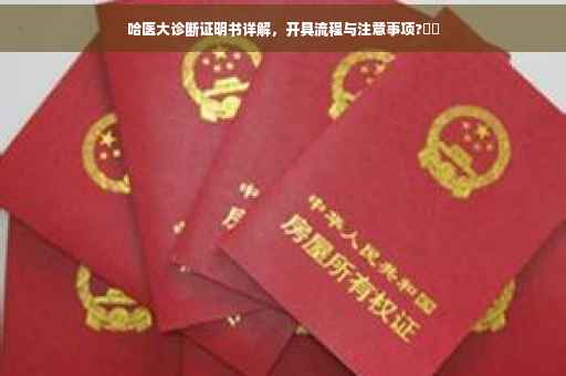 哈医大诊断证明书详解，开具流程与注意事项?⚡️