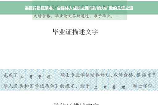 实际行动证明书，自媒体人成长之路与影响力扩散的见证之道