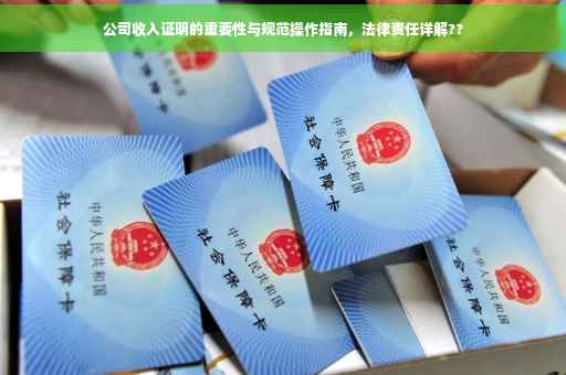 公司收入证明的重要性与规范操作指南，法律责任详解??